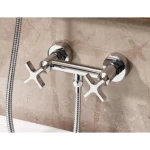 Shower Mixer, Chrome, Height 14 cm, Width 16 cm, Length 21 cm