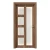 أبواب بريميوم خشب طبيعي، لون بني، مقاس 235 × 115 سم، سماكة 6 سم، موديل GPR07