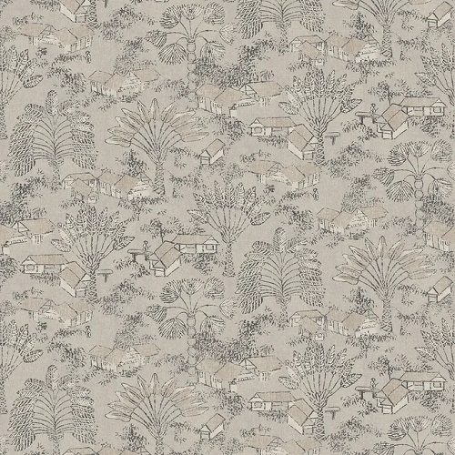 Wallpaper Leaves Design Size 1.005x53 cm Beige Color, Model Tribute | Abyat Company