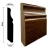 Wooden Baseboard Dark Brown, Size 240x9 cm, Thickness 1.5 cm, Model 1275