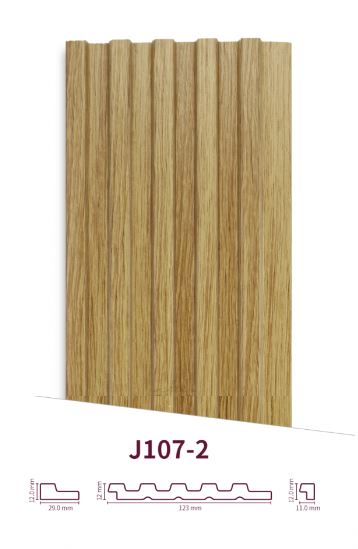 Korean Internal Wood Substitute for Walls Size 209×13 cm, Wooden Color | Luxury line