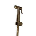 Stainless Steel 304 Bidet Mixer, Equipped with 1.2m Hose, Shiny gold Color, Size 7.2 × 12.9 cm, Withstands 15 Bar Pressure