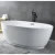 Golden Acrylic Oval Bathtub White, Size 170x80 cm