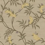 Italian wallpaper floral design 10m x 0.53 m, beige color, model 33302