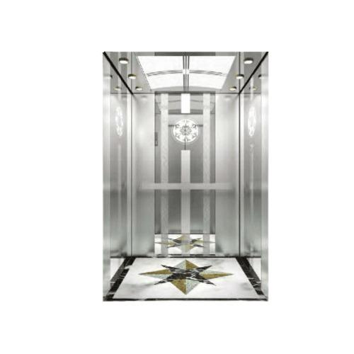 High-Speed Passenger Elevator 630 KG Load 8 Persons 2 m/s Etched Mirror Wall PVC Flooring | 