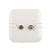 Angular TV Socket + Angular Satellite Socket, White, 7x7cm Size | Spectra