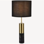 Contemporary Table Lamp, 35 cm Height, 35 cm Width, Black Color