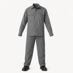 بدلة سلامة  للعمل مقاس XXXXL، لون رمادي