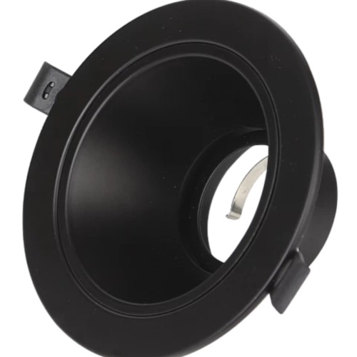 Single Spotlight 16 cm Diameter Anti-Glare Black | Matkel Store