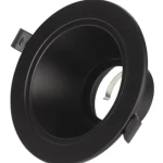 سبوت لايت فردي مانع للتوهج، قطر 16 سم، لون أسود