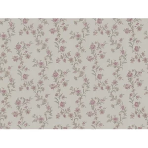 Italian Wallpaper Floral Design Beige Color, Size 10mx0.53m, Model Z66803 | Balbaid Decor Company