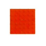 Concrete floor tiles for outdoor use, red color, 40 cm length × 40 cm width, 4 cm thickness | Waseed Industrial Company