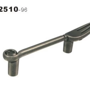 Bar Handle Zinc Fork-Shaped 96 mm Brushed Nickel Finish | Kitchen Line Group