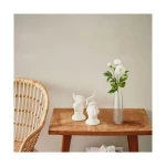 Artificial Peony Flower, White Color, 76 cm Length