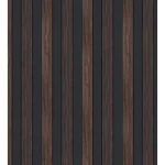 Wood alternative cladding panel, brown and black color, size 290 cm, model 17-101