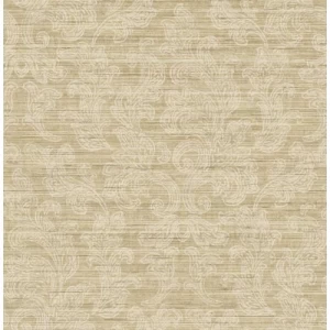 American Wallpaper Beige Color Classic Design, Size 10mx0.53m, Model ZA31008 | Balbaid Decor Company