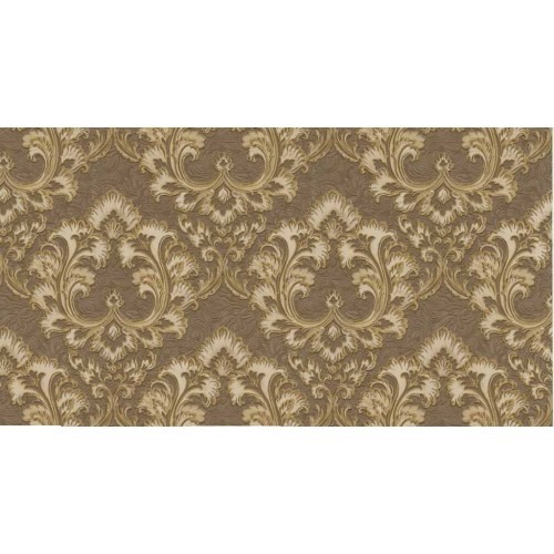 Classic Wall Covering Dark Brown 10m x 1.06m, Model 81933 | Balbaid Decor Company