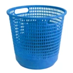 HDPE Plastic Waste Container, Dimensions 40x40x50 cm, 10 Gallon Capacity, Blue Color, Model ZXQAJ