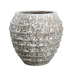 حوض نبات سيراميك، الوان متداخلة، مقاس 70x70 سم.