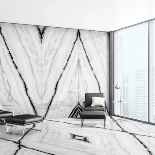 Porcelain Tiles Dimensions 120×240  cm, Whtie A Color, Theodore Model