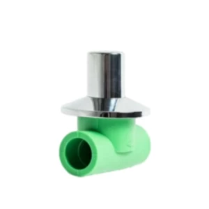 محبس PPR بغطاء مقاس 20 مم، لون اخضر | Cosmoplast