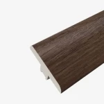 Wood Parquet Flooring Joint T Shape, Length 240 cm, Width 4.5 cm, Height 9 mm, Dark Brown Color, Model CH01740075