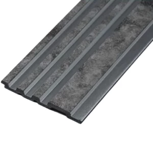 PVC Wood Replacement Panels 12x290 cm Rectangle Gray Silver Dividers | Luxury line
