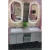 Marble Top Wash Basin Double Bowl 140 cm, Gray with Wooden Cabinet | Al Muhaidib Sanitary and Ceramic - Image 2