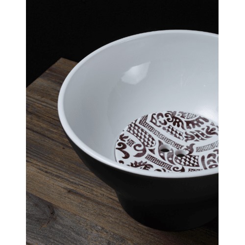 Ceramic Over Counter Wash Basin Round 38 cm, Damasco 2 | Hatch Company