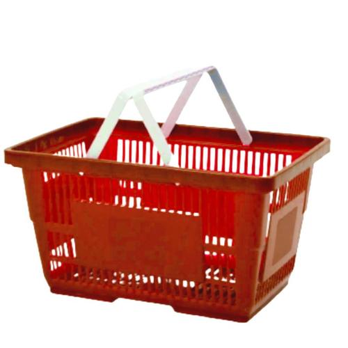 سلة تسوق بلاستيك HDPE حجم 48×32×26 سم لون برتقالى | مصنع الفريدي للصناعات البلاستيكية