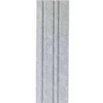 Decorative wood alternative, size 16 cm x 2.9 meters, rectangular, stone gray color