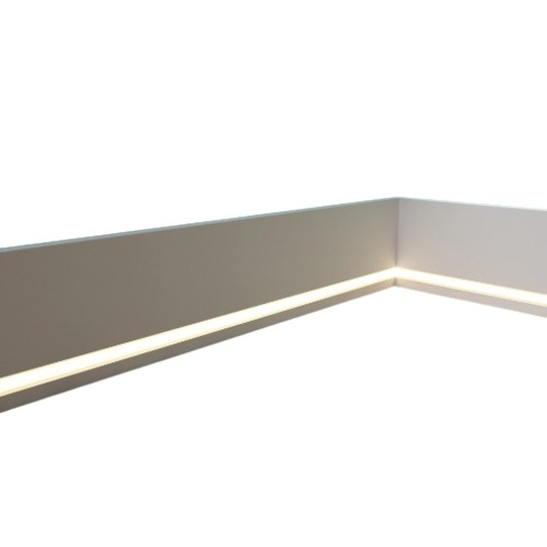 نعلات ديكور فوم PU المضيئة 2.44×17.5×2.5 سم، أبيض | مصنع زخارف