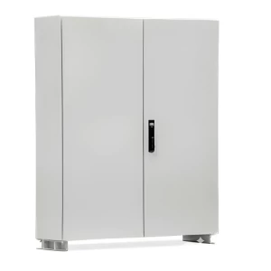 Double Door Zinc Plated Steel Enclosure, Three Points Lock, 2000x1000 mm, Depth 400 mm, Thickness 1.5 mm | Al Fanar