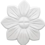 Patterned PU Foam Ceiling Decorations, Dimensions 19x19 cm, white color | Zakharef Company