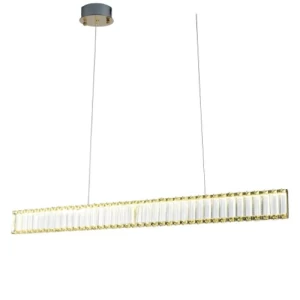 Crystal Chandelier Size 1000 x 80 mm, Gold Color | 49348