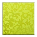 تشطيب داخلى مصعد ستيل، تصميم أنيق، لون اصفر مخضر