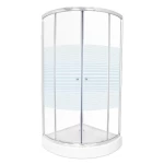 Shower Enclosure with Corner Shower Tray, Width 90 cm, Depth 90 cm | Aldossary Company