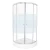 Shower Enclosure with Corner Shower Tray, Width 90 cm, Depth 90 cm | Aldossary Company