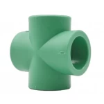 PPR Plastic Tee Quadrant Size 25 mm, Pressure 25 bar, Green | ASK