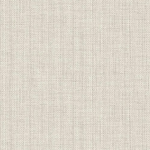 Plain Vinyl Wallpaper, Length 15.6 meters, Width 106 cm, Beige off white Color 