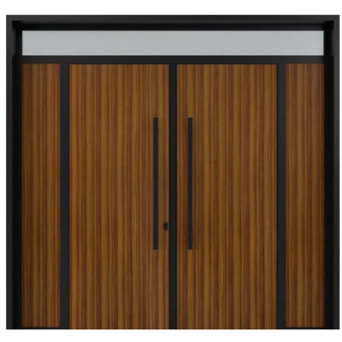 Waterproof Aluminum Gate Black with Brown, Model 99 | 