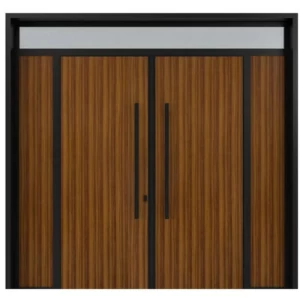 Waterproof Aluminum Gate Black with Brown, Model 99 | 