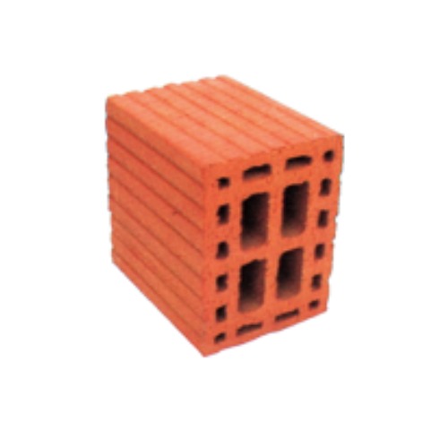 Hollow Red Bricks 20x20x15 cm, Compressive Resistance 90 kg/cm2 | Yamama Factories for red bricks and clay products