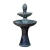 ceramic tiered fountain, size 50x100 cm,  blue color, model number MZ15103BA