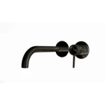 Wall Washbasin Faucet Without Frame, Medium, Weight 1.15  kg, Shiny Titanium Color