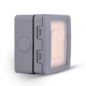علبة مفتاح كهرباء مفرد (W/P) مقاس 7×7 سم، حماية IP65 | SPECTRA
