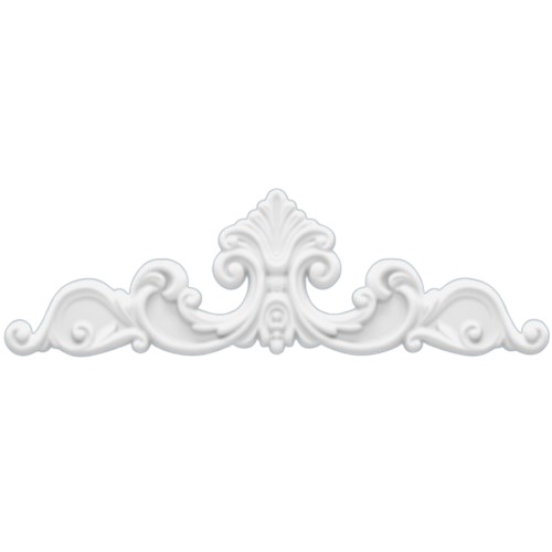 Engraved PU Foam Ceiling Frames Length 44x13 cm Thickness 2.5 cm White | Zakharef factory