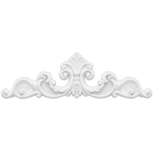 Engraved PU Foam Ceiling Frames Length 44x13 cm Thickness 2.5 cm White | Zakharef factory