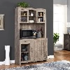 Dining Hutch 180x105x40 cm, Brown Color | Revvvd Factory