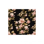 American wallpaper floral design 10 m x 0.53 m, black color, model TR20900